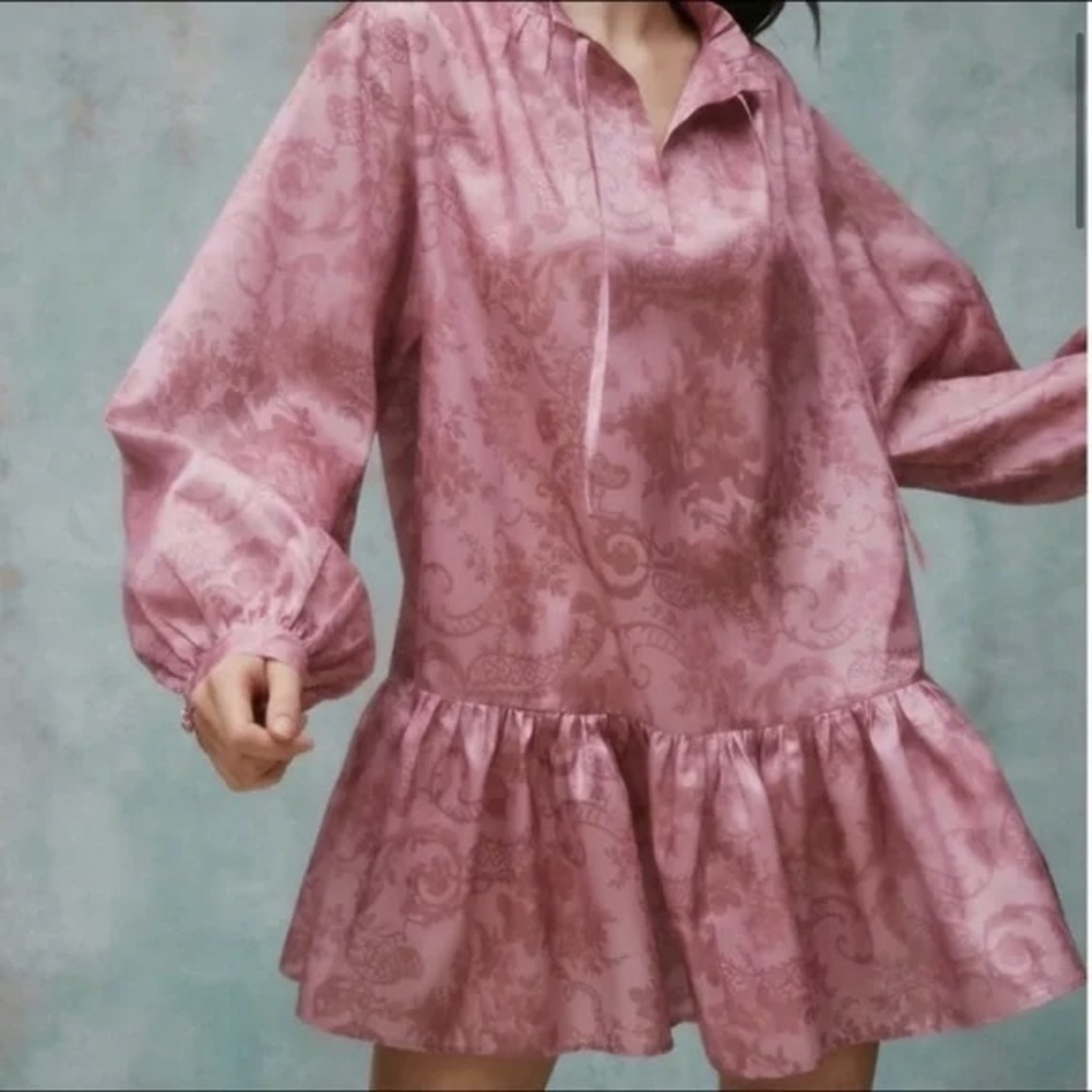 Laura Ashley x Urban Outfitters Tie Neck Dress NWT